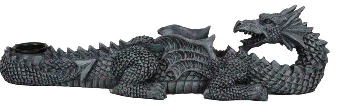 Ebros Gift Gothic Mythical Guardian Dragon Gargoyle Incense Stick And Taper Candle Holder