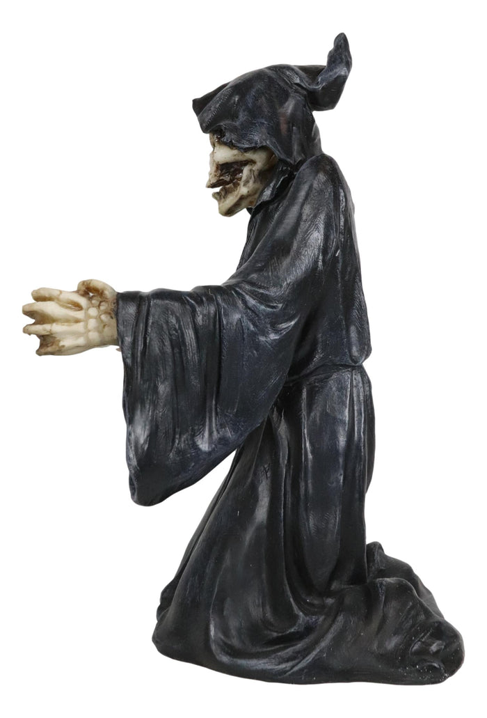Ebros Gift Gothic Necromancy Grim Reaper Skeleton Standing Toilet Paper Holder Figurine
