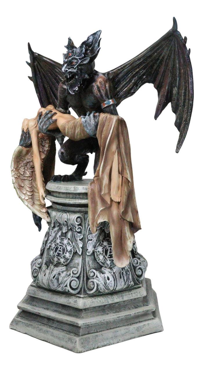 Ebros Gift Gothic Saturn's Reprieve Charun Restoring Life To Maion Angel Of Saturn Statue