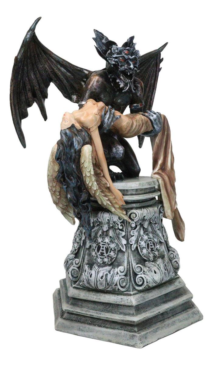 Ebros Gift Gothic Saturn's Reprieve Charun Restoring Life To Maion Angel Of Saturn Statue