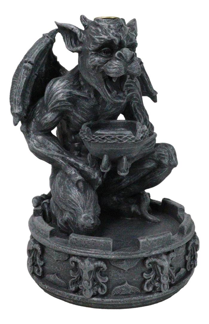 Ebros Gift Gothic Servant Chimera Gargoyle Ceremonial Bowl Backflow Incense Burner Figurine