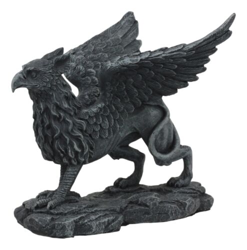 Ebros Gift Gothic Stoic Royal Winged Griffin Gargoyle Statue 5.5" Long Gryphon Figurine