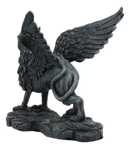 Ebros Gift Gothic Stoic Royal Winged Griffin Gargoyle Statue 5.5" Long Gryphon Figurine