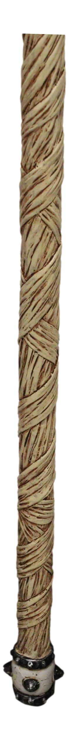 Ebros Gift Gothic Vertebrae Bone Skull Decorative 67"L Prop Cosplay Staff Swagger Cane