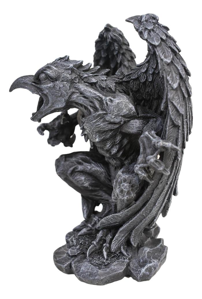 Ebros Gift Gothic Winged Avian Eagle Bird Renegade Gargoyle Decorative Figurine 6.25"H