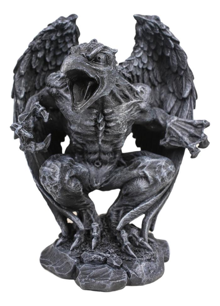 Ebros Gift Gothic Winged Avian Eagle Bird Renegade Gargoyle Decorative Figurine 6.25"H