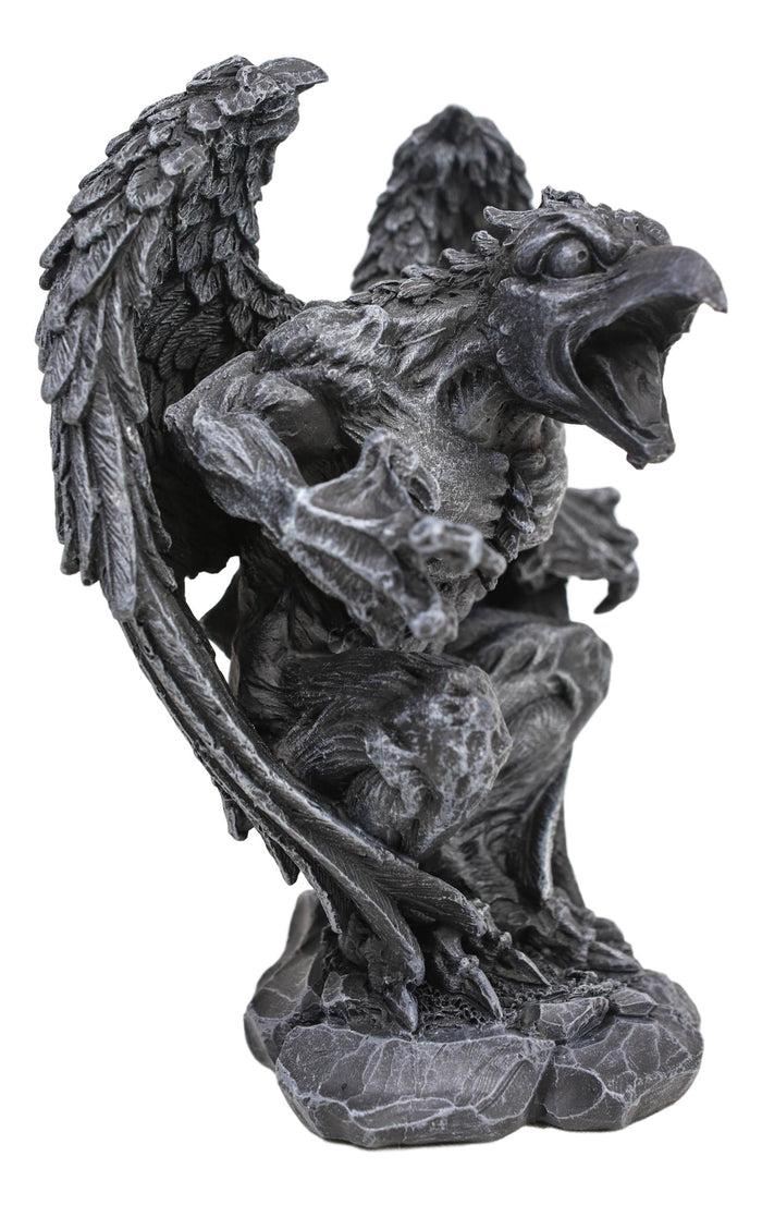 Ebros Gift Gothic Winged Avian Eagle Bird Renegade Gargoyle Decorative Figurine 6.25"H