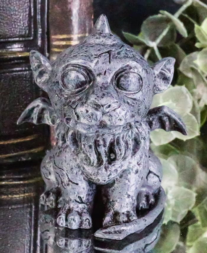 ebros gift Gothic Winged Chimera Guardian Baby Lion Gargoyle Figurine Faux Stone Finish