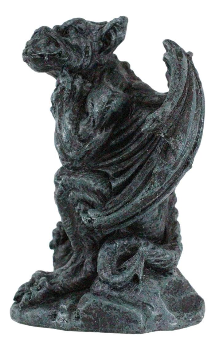 Ebros Gift Gothic Winged Gorilla King Kong Prime Gargoyle Crouching Miniature Figurine