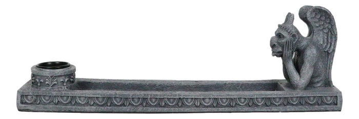 Ebros Gift Gothic Winged Pondering Thinker Gargoyle Incense Burner And Candle Holder Decor