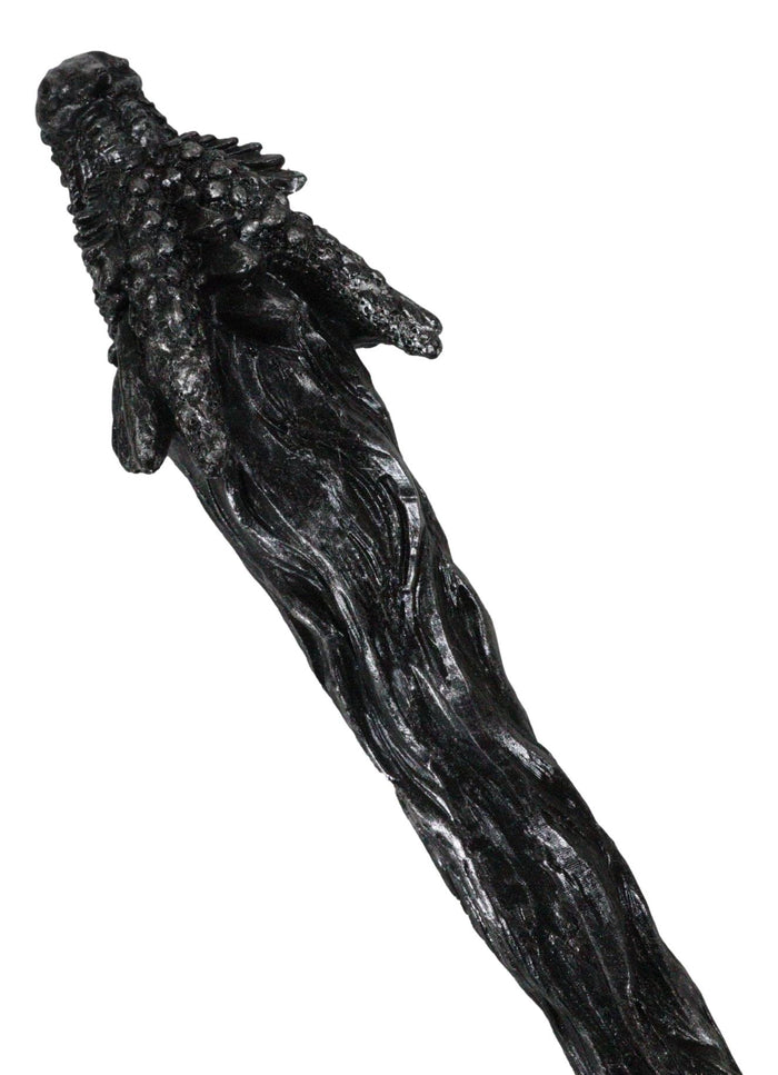Ebros Gift Gothic Witchcraft Merlin The Wizard Sorcerer Twisted Dragon Cosplay Wand 14" L