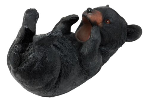Ebros Gift Grandfather Mountain Black Bear Wine Holder Figurine 9"Long Winter Hibernation