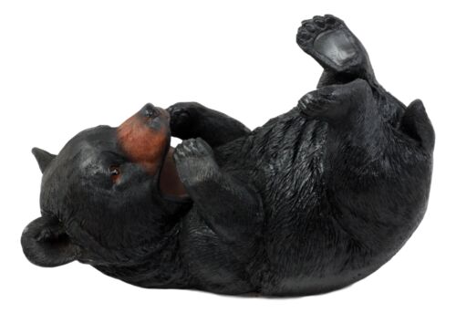 Ebros Gift Grandfather Mountain Black Bear Wine Holder Figurine 9"Long Winter Hibernation