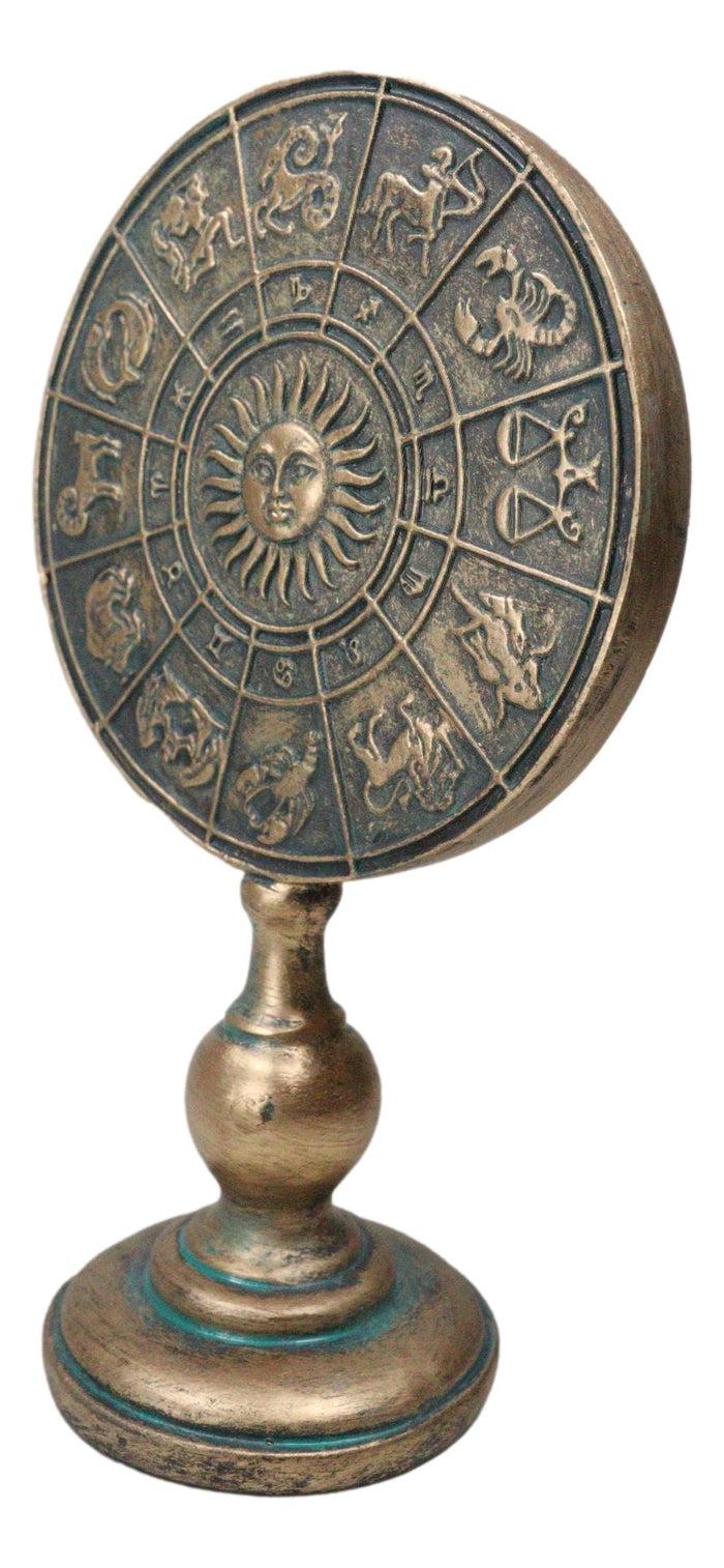 Ebros Gift Greek Astrological Horoscopes Zodiac Constellations Sun Moon Plaque Stand Decor