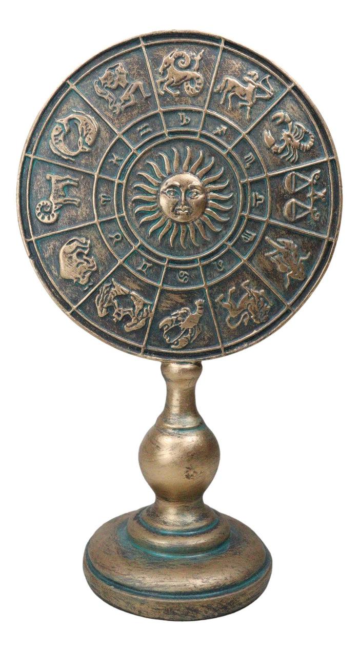 ebros gift Greek Astrological Horoscopes Zodiac Constellations Sun Moon Plaque Stand Decor