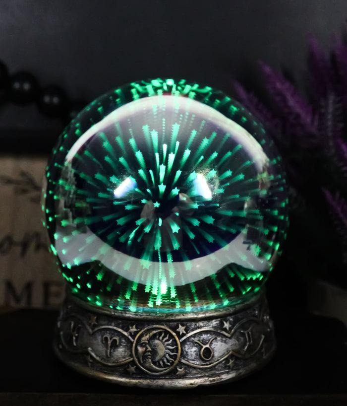 Ebros Gift Greek Astrology Constellations Zodiac With Colorful LED Stars Glass Gazing Ball