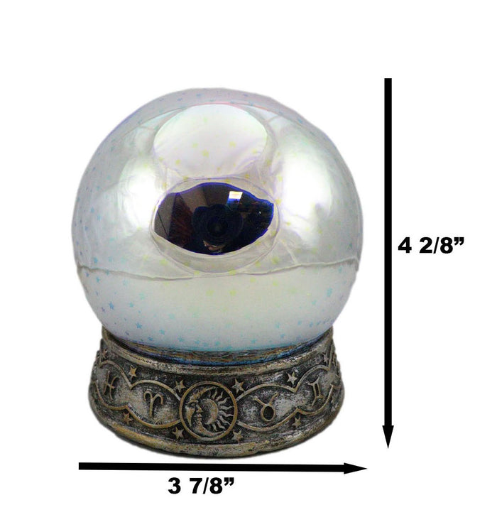 Ebros Gift Greek Astrology Constellations Zodiac With Colorful LED Stars Glass Gazing Ball