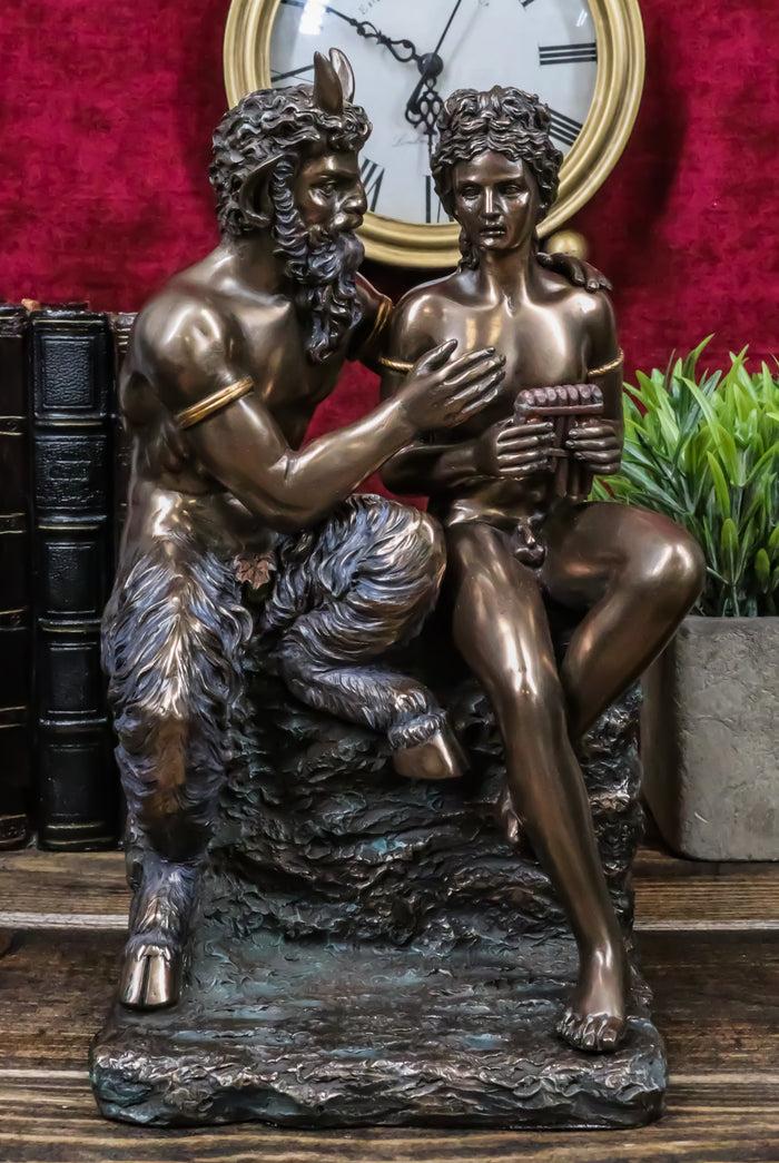 ebros gift Greek God And Goddess Fertility Pan Teaching Daphne To Play The Flute Figurine