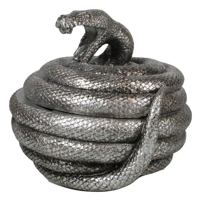 Ebros Gift Greek God Of Healing Asclepius Coiling Aesculapian Snake Decorative Trinket Box