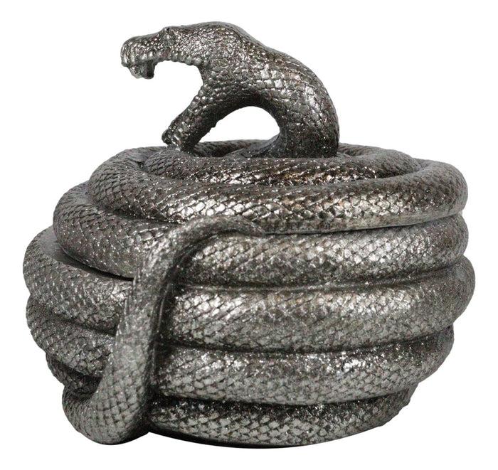 Ebros Gift Greek God Of Healing Asclepius Coiling Aesculapian Snake Decorative Trinket Box