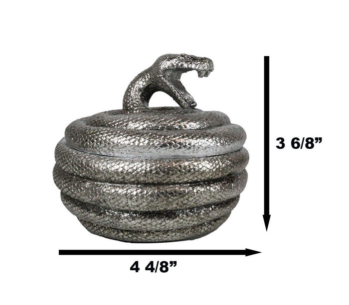 Ebros Gift Greek God Of Healing Asclepius Coiling Aesculapian Snake Decorative Trinket Box