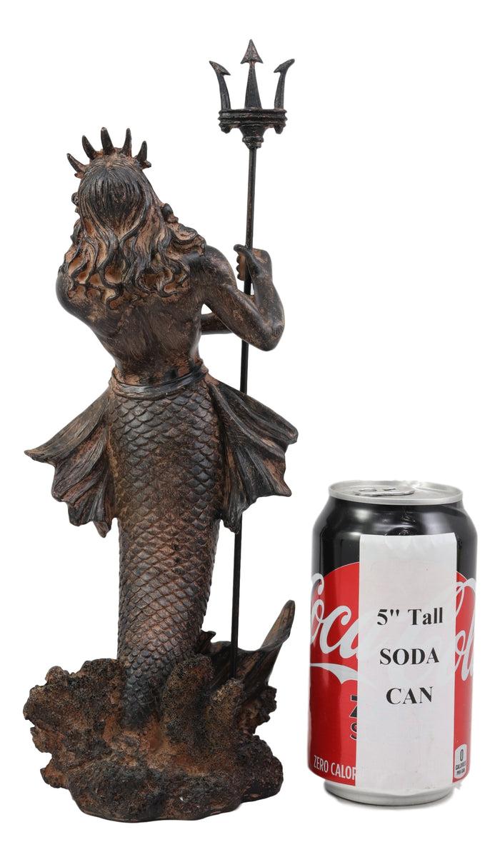 Ebros Gift Greek God Of The Seas Tremors Merman Poseidon With Trident Statue Neptune Decor