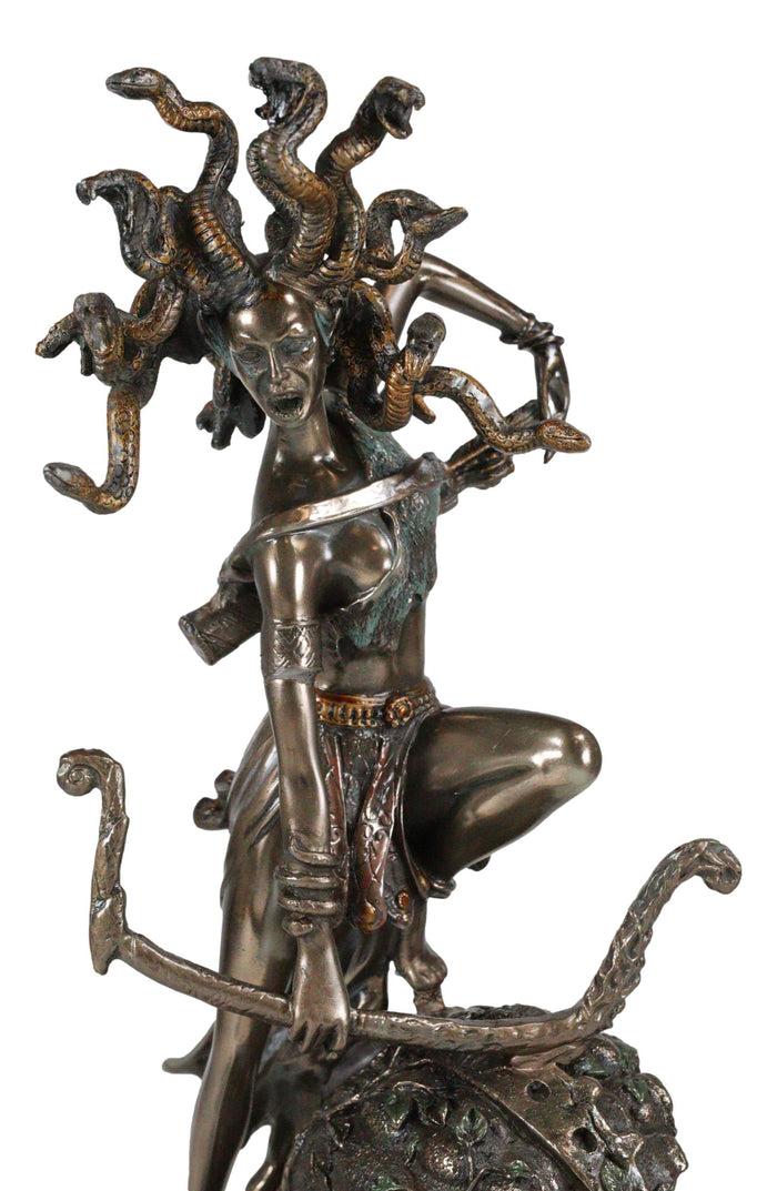 Ebros Gift Greek Goddess Medusa Drawing Bow And Arrow Figurine Gorgon Sister Stone Gaze