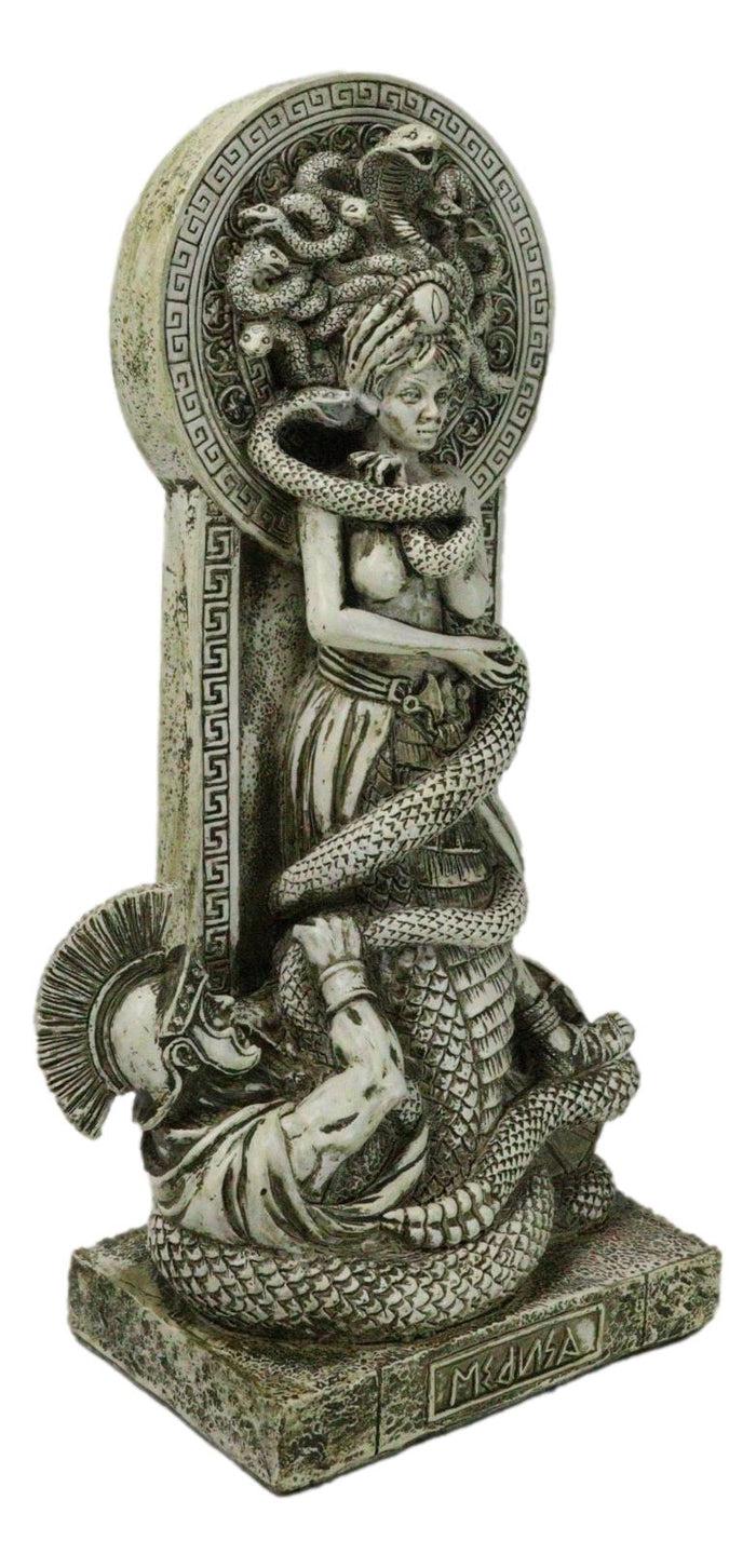 Ebros Gift Greek Goddess Medusa With Hair Of Snakes And Serpent Tail By Altar Figurine