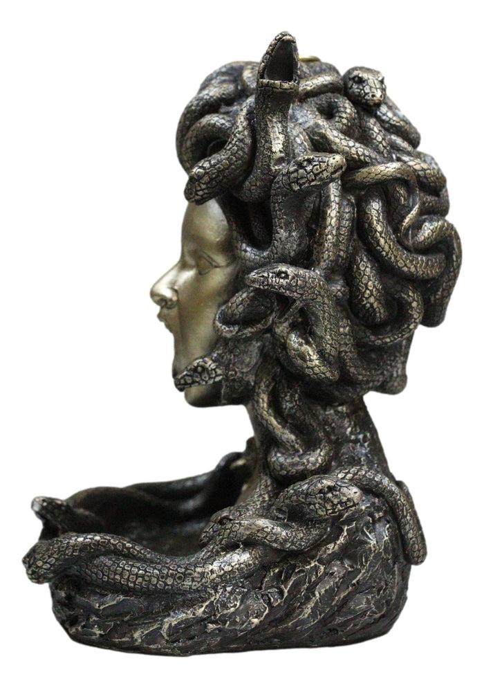 Ebros Gift Greek Goddess Medusa With Snake Hairs Backflow Incense Cone Burner Figurine