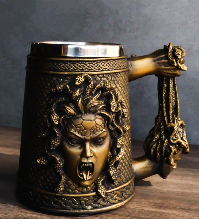 ebros gift Greek Gorgon Sisters Goddess Medusa With Wild Snakes Hair And Scales Coffee Mug