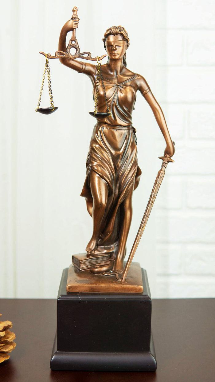ebros gift Greek Lady Goddess of Justice La Justica With Sword And Scales Statue On Base