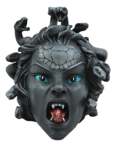 Ebros Gift Greek Mythology Gorgon's Curse Severed Medusa Head Statue 6.25"Tall Stone Gaze