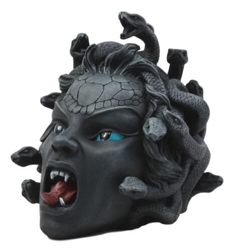 Ebros Gift Greek Mythology Gorgon's Curse Severed Medusa Head Statue 6.25"Tall Stone Gaze