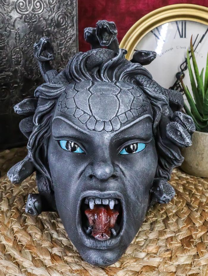 ebros gift Greek Mythology Gorgon's Curse Severed Medusa Head Statue 6.25"Tall Stone Gaze