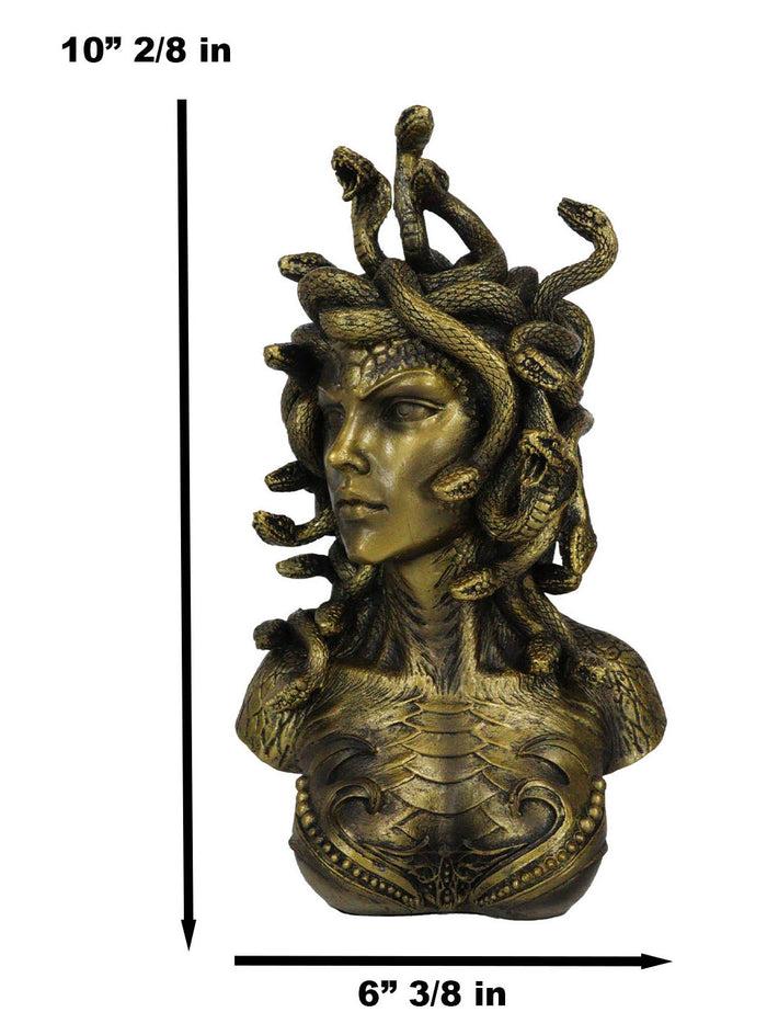 Ebros Gift Greek Mythology Gorgon Sisters Goddess Medusa With Wild Snakes Hair Bust Statue