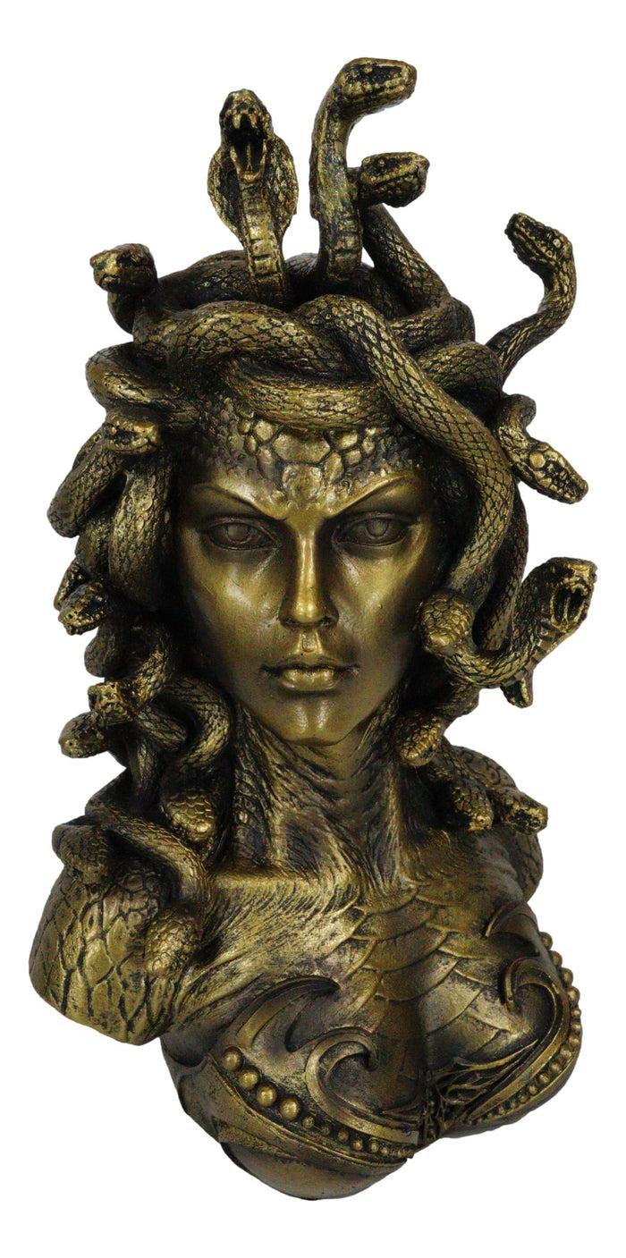 Ebros Gift Greek Mythology Gorgon Sisters Goddess Medusa With Wild Snakes Hair Bust Statue