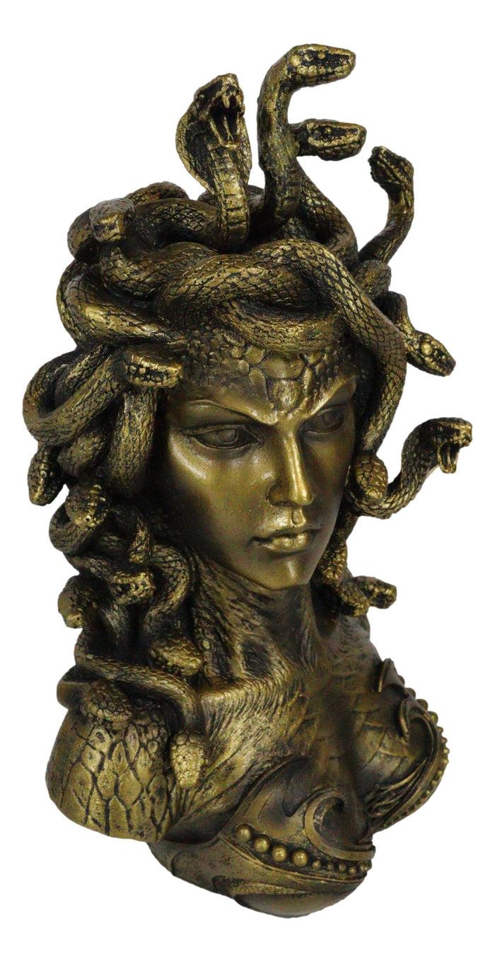 Ebros Gift Greek Mythology Gorgon Sisters Goddess Medusa With Wild Snakes Hair Bust Statue