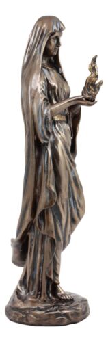 Ebros Gift Greek Olympian Veiled Goddess Hestia Igniting Fire Statue Deity Of Family Hearth