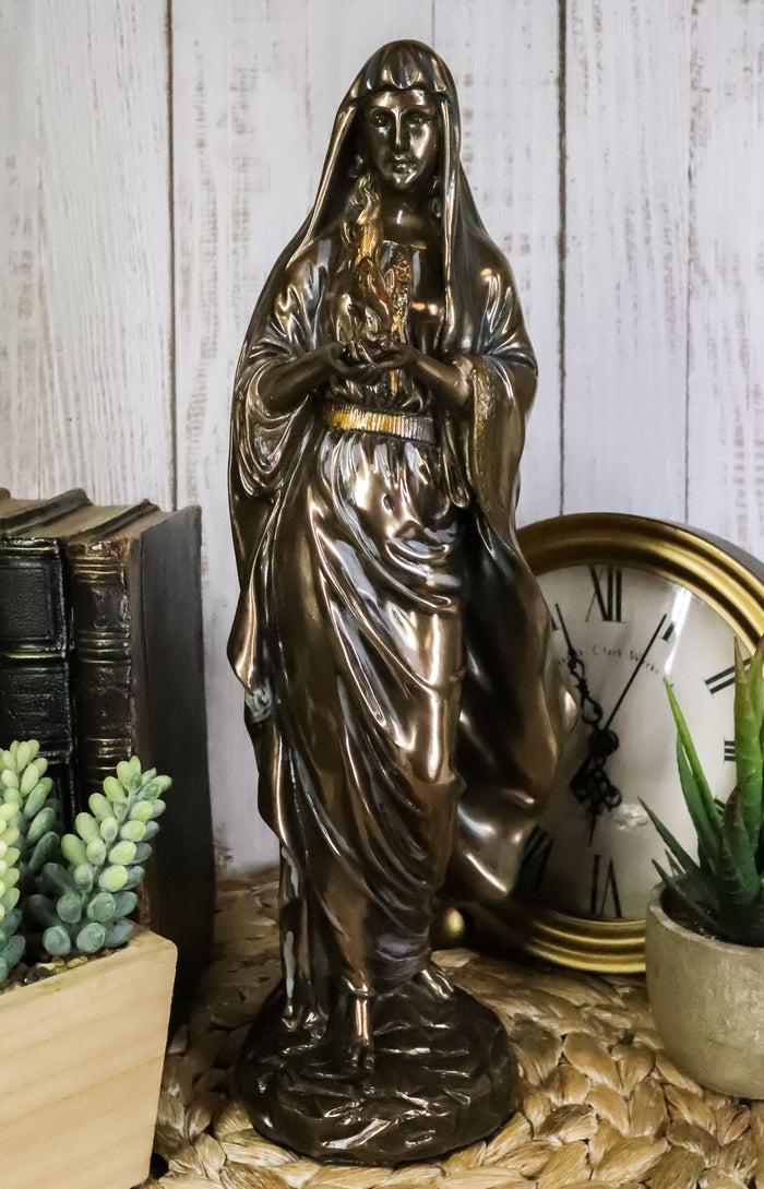 ebros gift Greek Olympian Veiled Goddess Hestia Igniting Fire Statue Deity Of Family Hearth