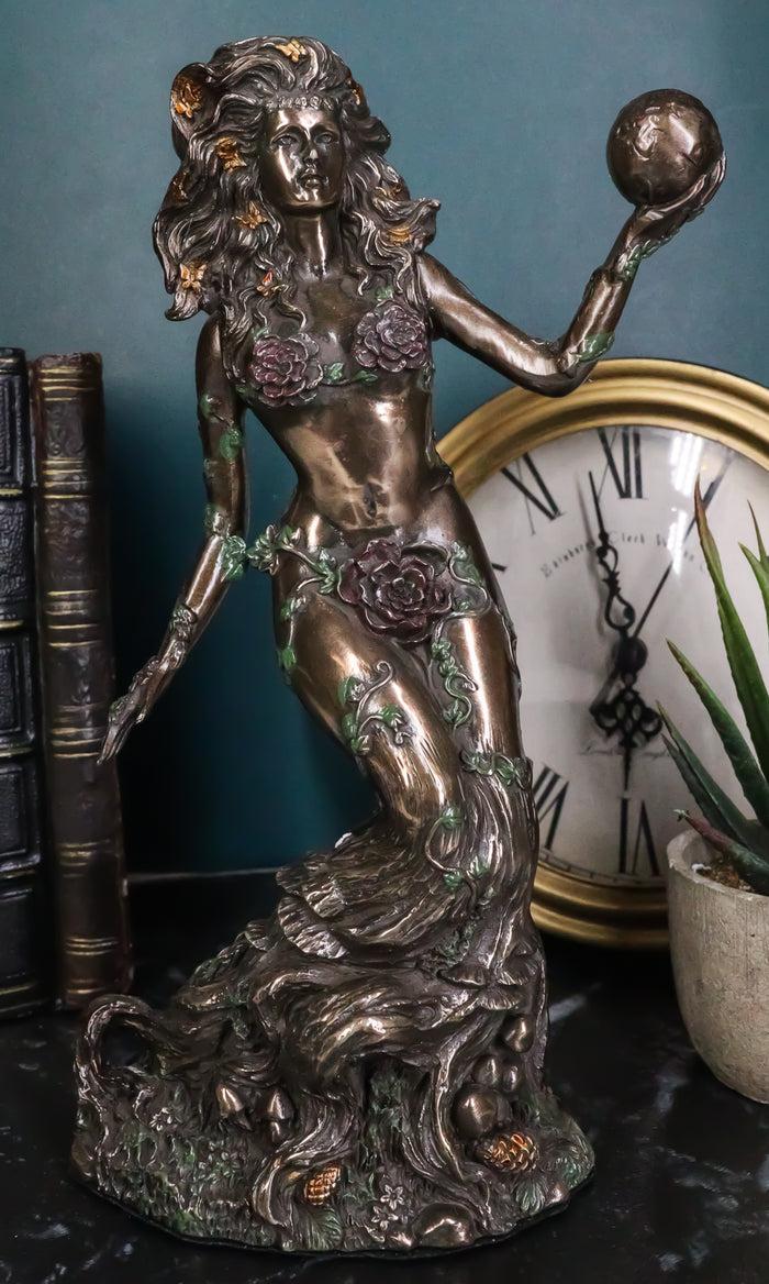 ebros gift Greek Primordial Deity Gaia Holding Earth Statue Primal Mother Goddess Gaea Art