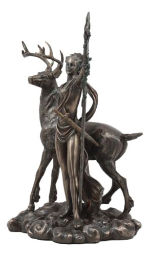 Ebros Gift Greek Roman Goddess Of The Hunt Moon And Nature Diana With Stag Statue Artemis