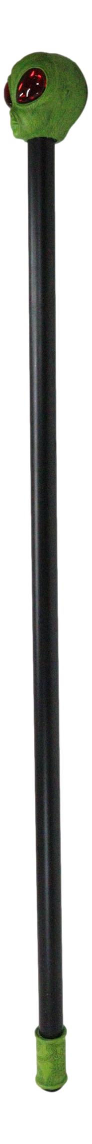Ebros Gift Green Roswell UFO Alien Extra Terrestrial Decorative Cosplay Prop Swagger Cane