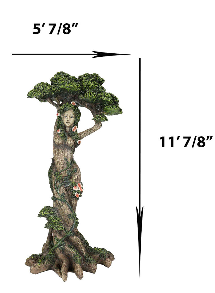Ebros Gift Greenman Tree Woman Gaia Dryad Ent Native Earth Goddess With Canopy Figurine