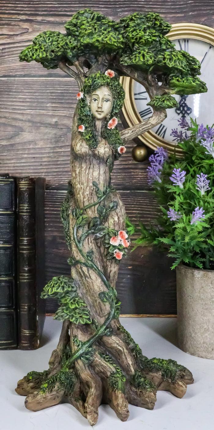 ebros gift Greenman Tree Woman Gaia Dryad Ent Native Earth Goddess With Canopy Figurine