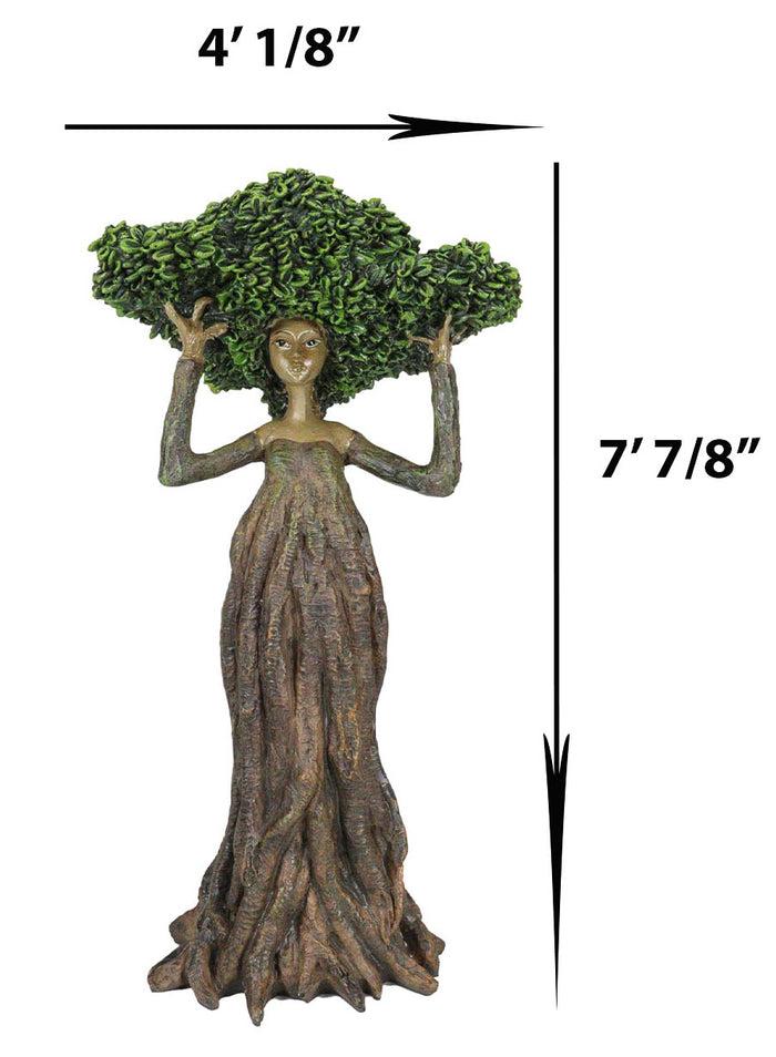 Ebros Gift Greenman Tree Woman Gaia Dryad Ent Native Fixing Leafy Canopy Crown Figurine