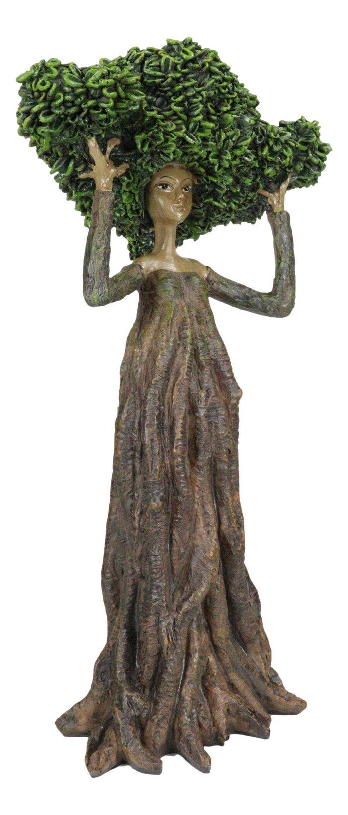 Ebros Gift Greenman Tree Woman Gaia Dryad Ent Native Fixing Leafy Canopy Crown Figurine