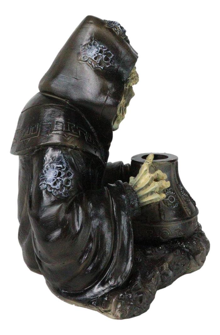 Ebros Gift Grim Reaper Skeleton Wizard Chanting Spells Backflow Incense Cone Burner Statue