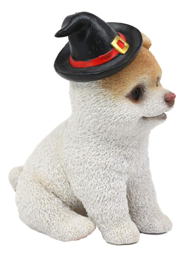 Ebros Gift Halloween Boo The World's Cutest Pomeranian Dog Statue Pet Pal Dogs Collectible