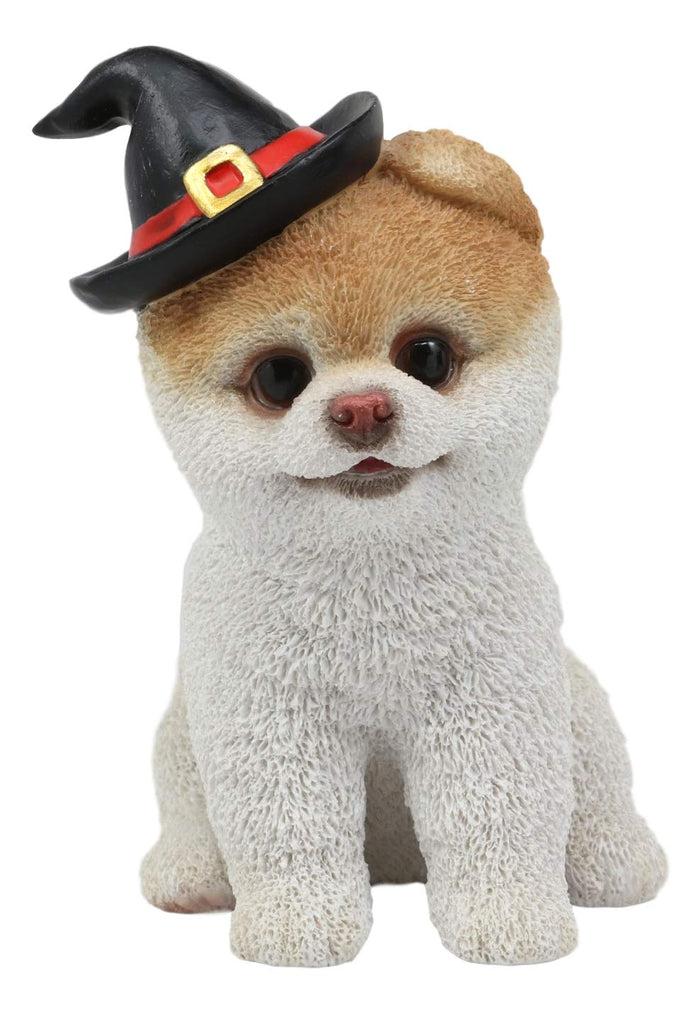 ebros gift Halloween Boo The World's Cutest Pomeranian Dog Statue Pet Pal Dogs Collectible
