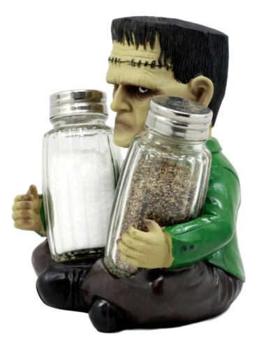 Ebros Gift Halloween Dr Victor Frankenstein Monster Salt & Pepper Shakers Holder Figurine